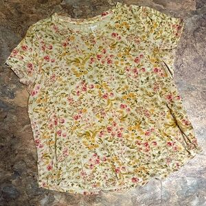 Old navy women’s tee shirt t-shirt floral tee size XL